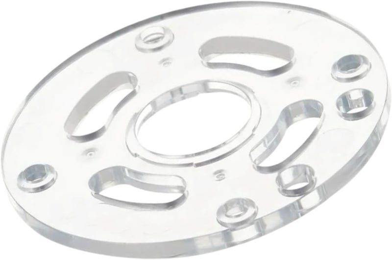 auaurly 2 PCS Clear Round Sub Base Replaces DNP613 Compatible with DWP611,DCW600B Compact Routers,Durable Router Base Plate Replacement - Image 1